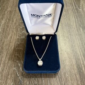 Montana Silversmiths Silver Necklace and Earring Set